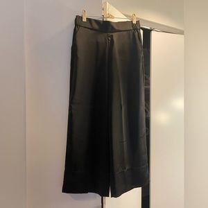 Zara black satin effect pants size XS
